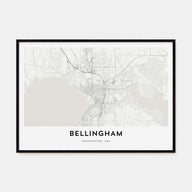 Bellingham Map Landscape Poster