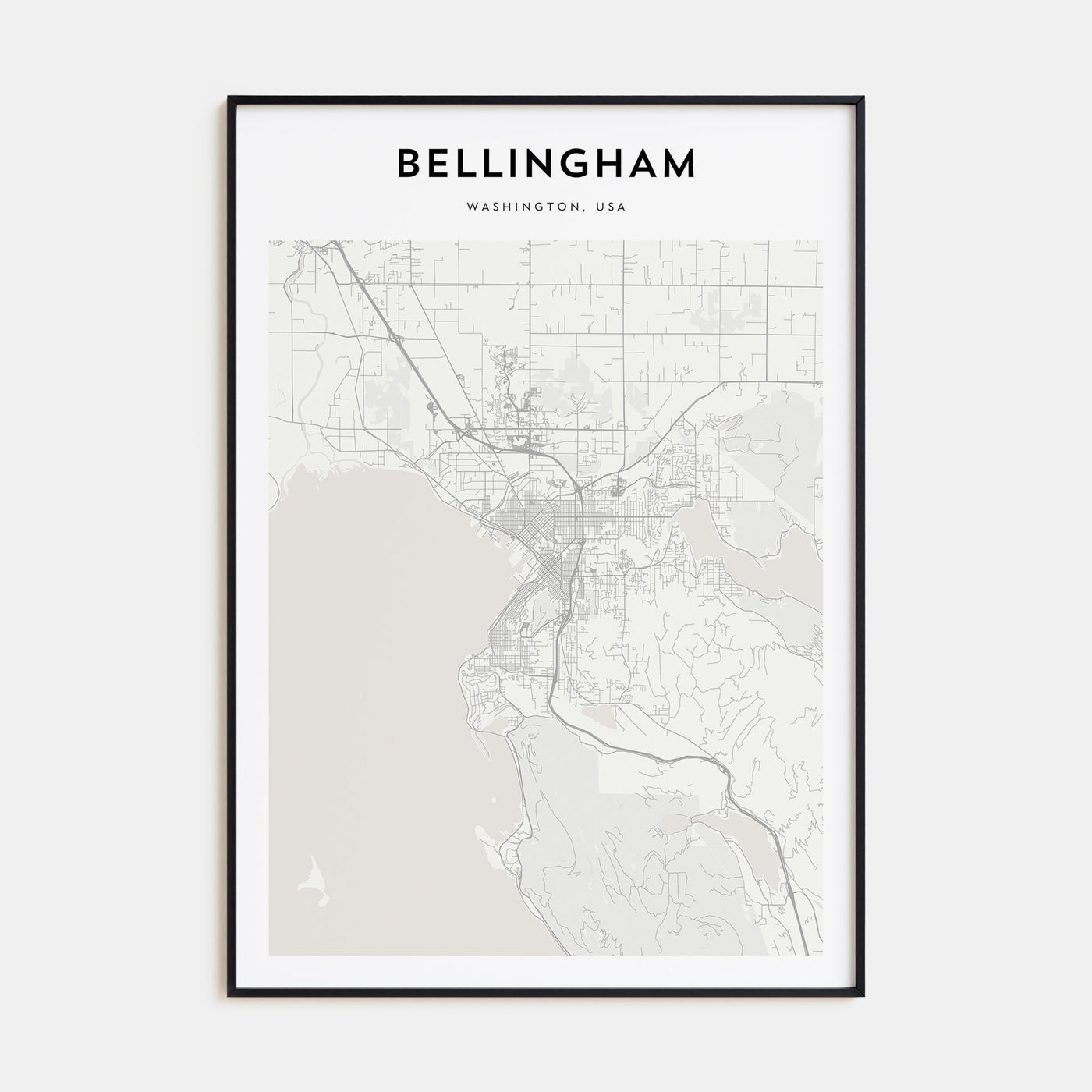 Bellingham Map Portrait Poster