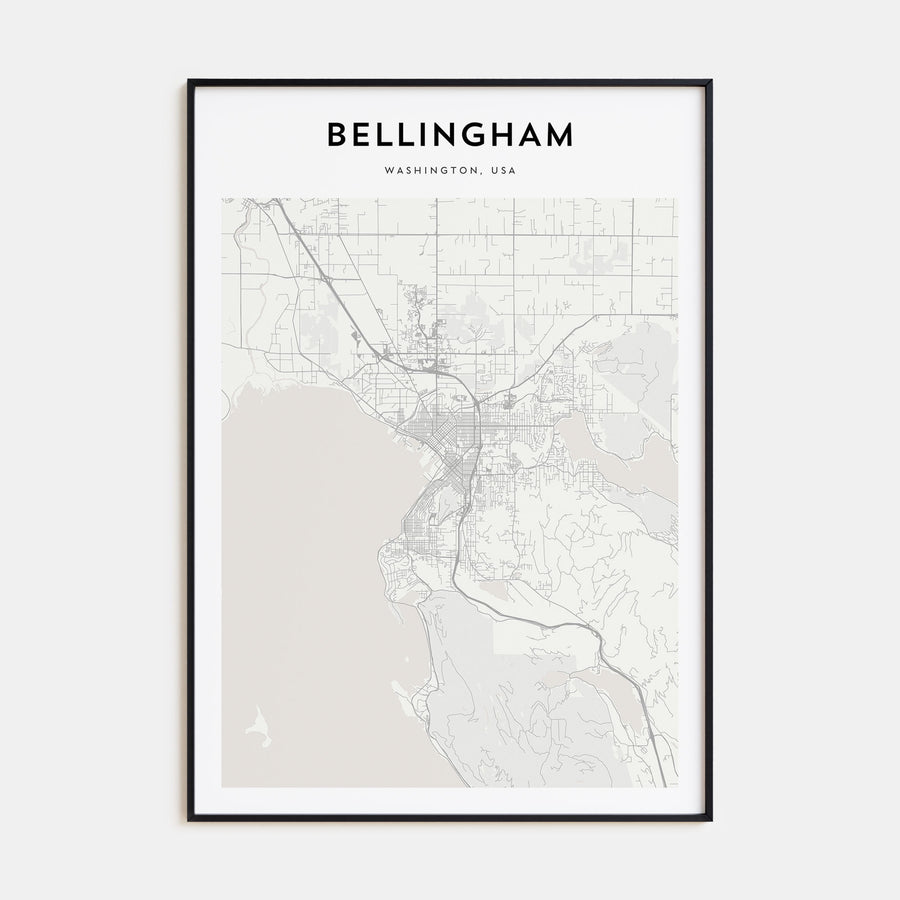 Bellingham Map Portrait Poster
