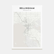 Bellingham Map Portrait Poster