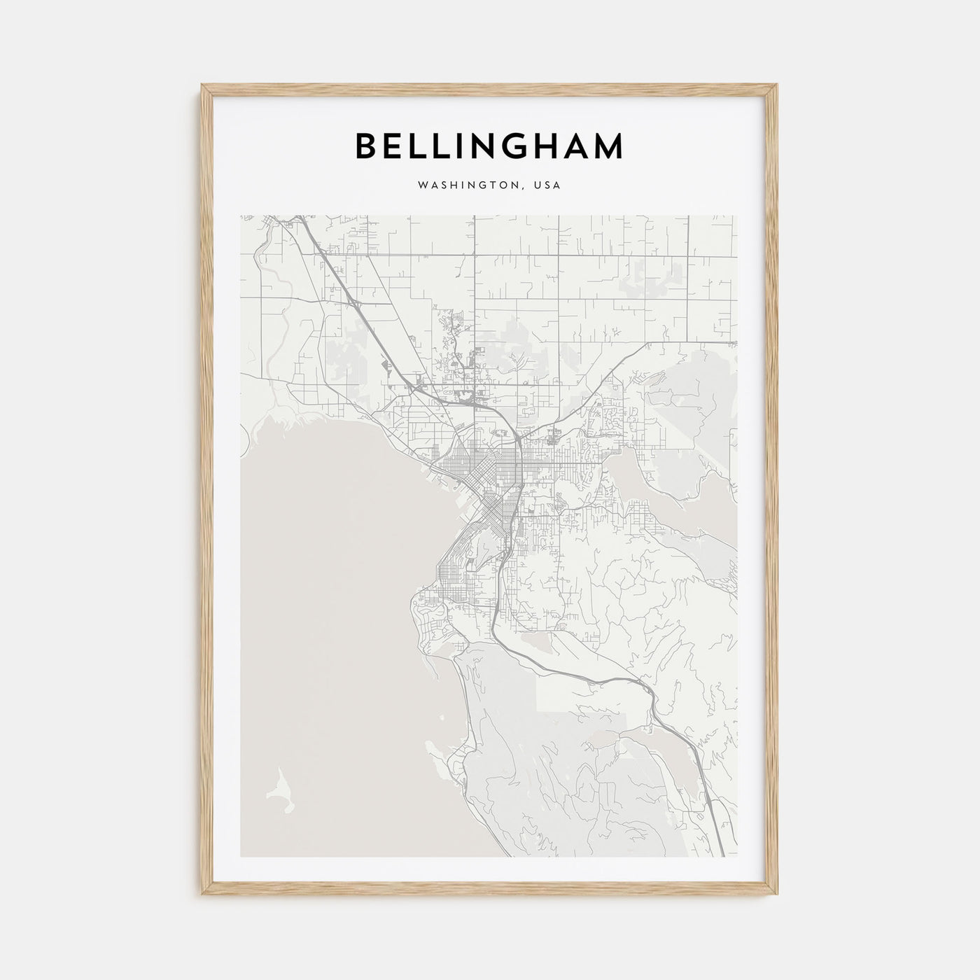 Bellingham Map Portrait Poster