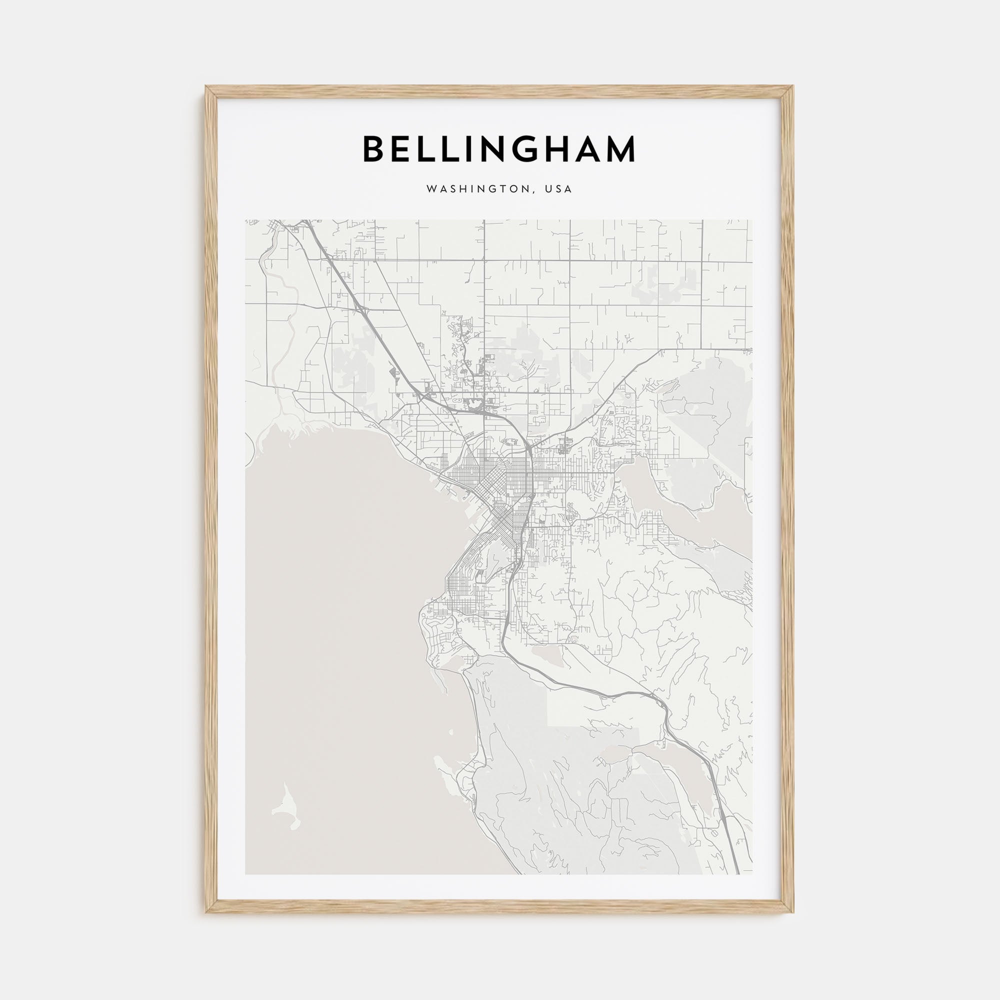 Bellingham Map Portrait Poster