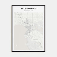Bellingham Map Portrait Poster