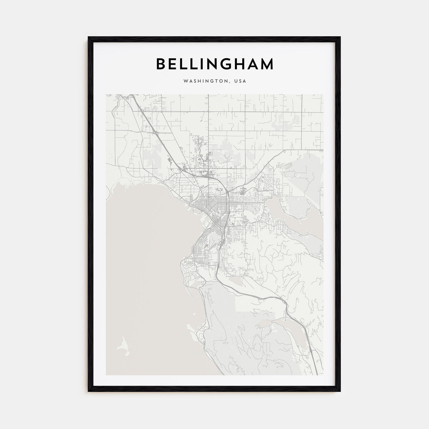 Bellingham Map Portrait Poster