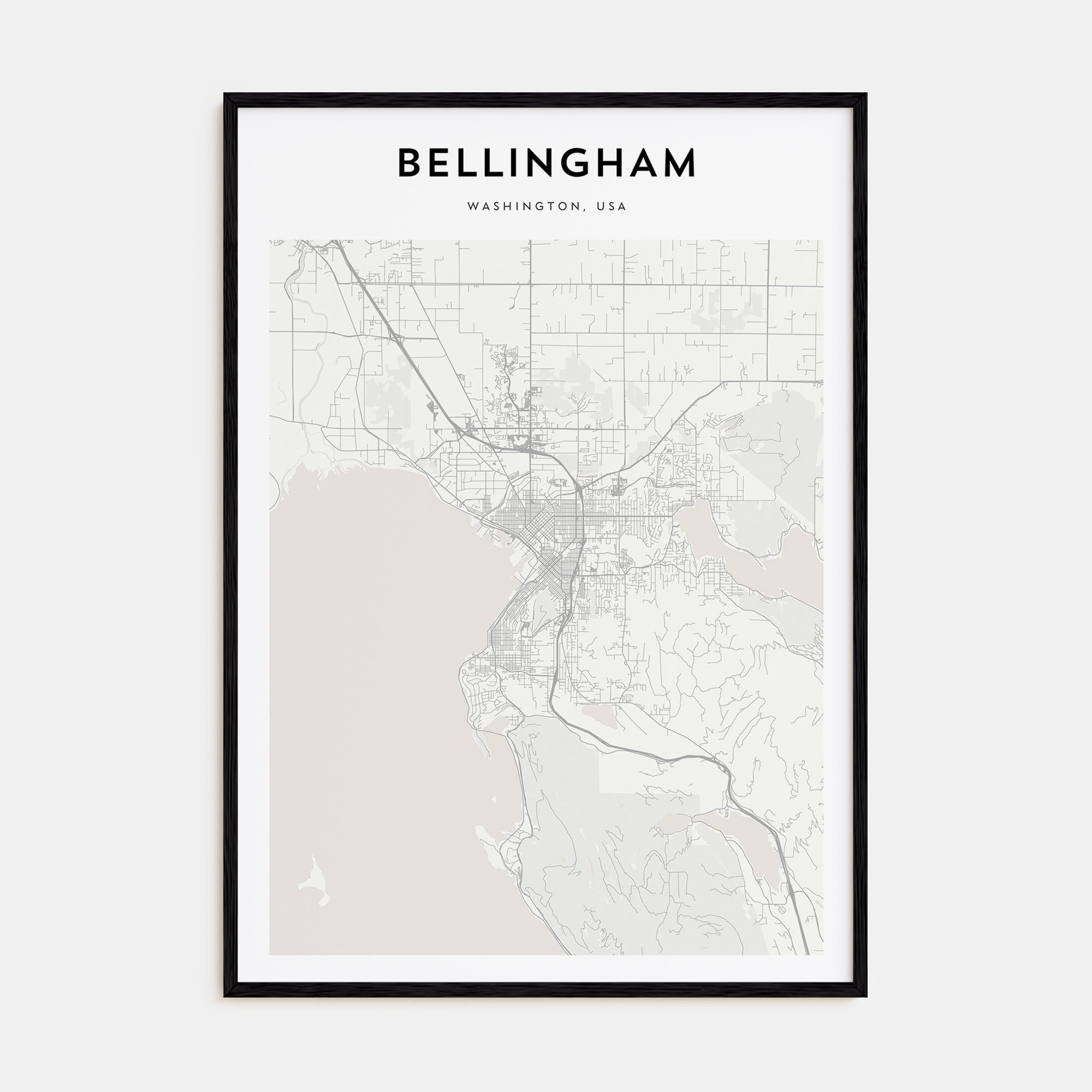 Bellingham Map Portrait Poster