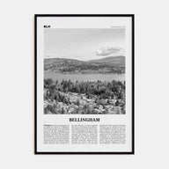 Bellingham Travel B&W Poster