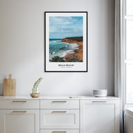 Bells Beach Portrait Color Poster
