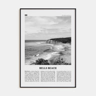 Bells Beach Travel B&W Poster