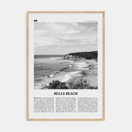 Bells Beach Travel B&W Poster