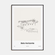 Belo Horizonte Drawn Poster