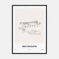 Belo Horizonte Drawn Poster