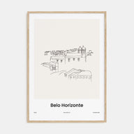 Belo Horizonte Drawn Poster