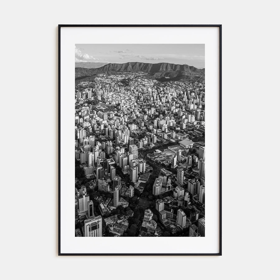 Belo Horizonte Photo B&W Poster