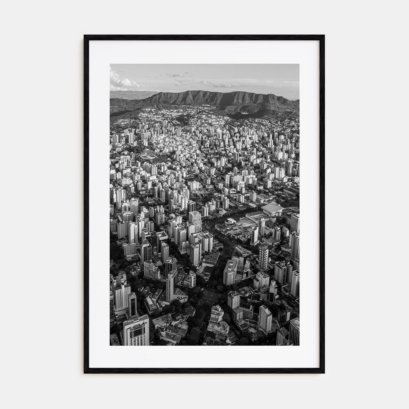 Belo Horizonte Photo B&W Poster