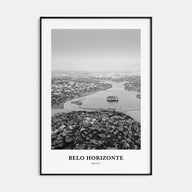 Belo Horizonte Portrait B&W Poster