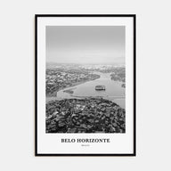 Belo Horizonte Portrait B&W Poster