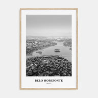 Belo Horizonte Portrait B&W Poster