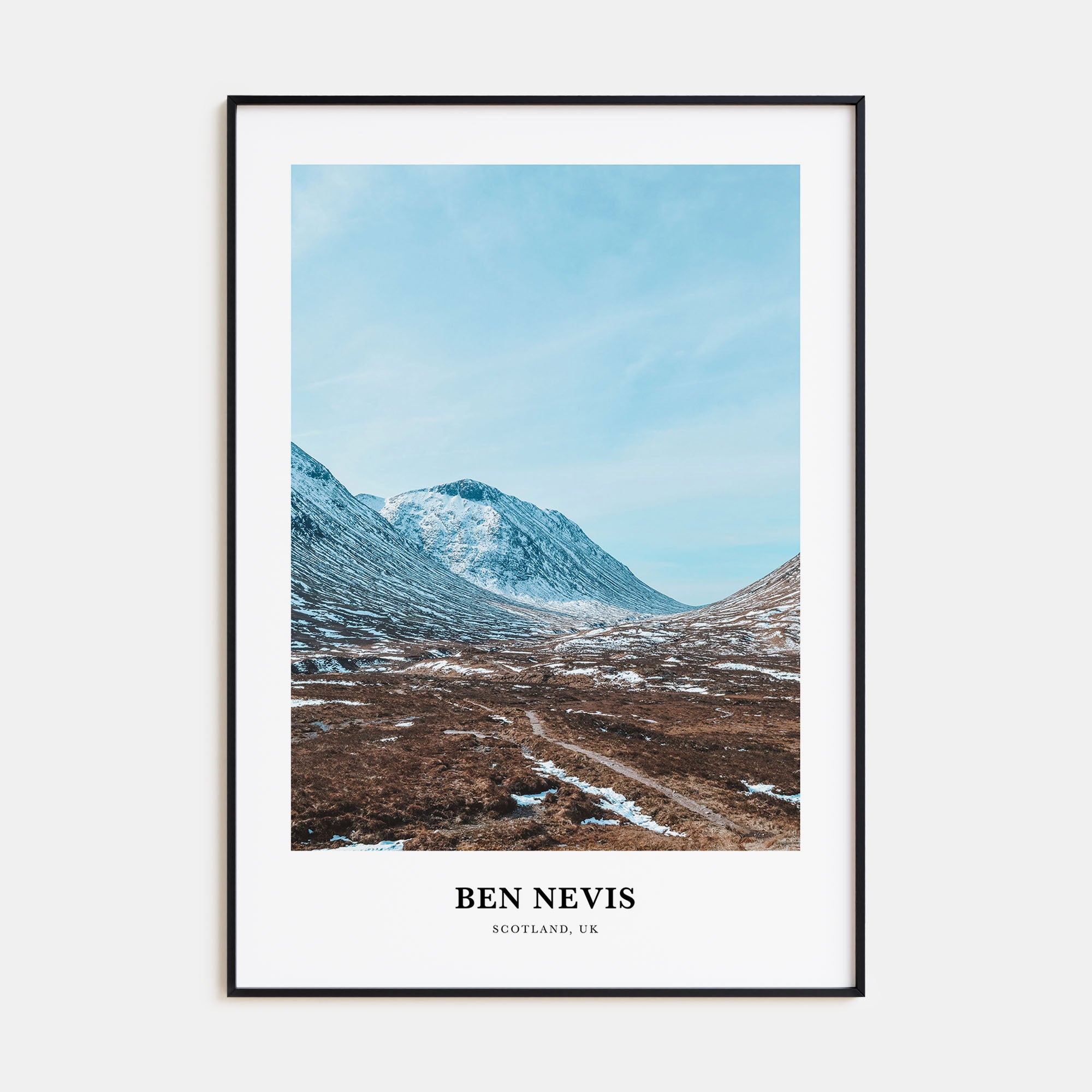 Ben Nevis Portrait Color Poster