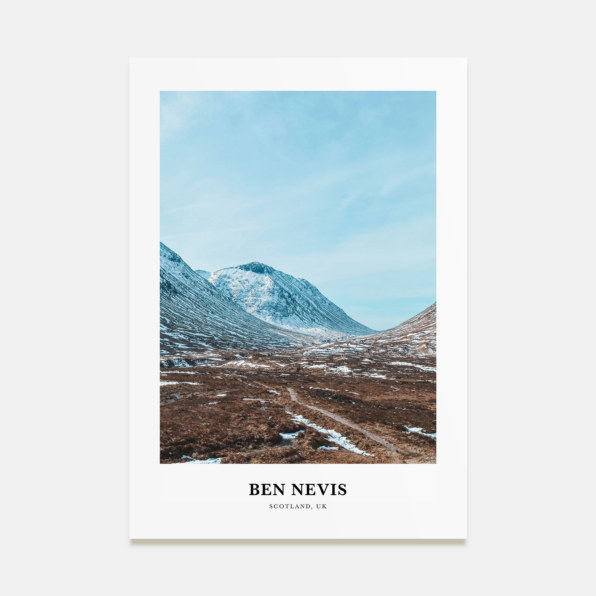 Ben Nevis Portrait Color Poster