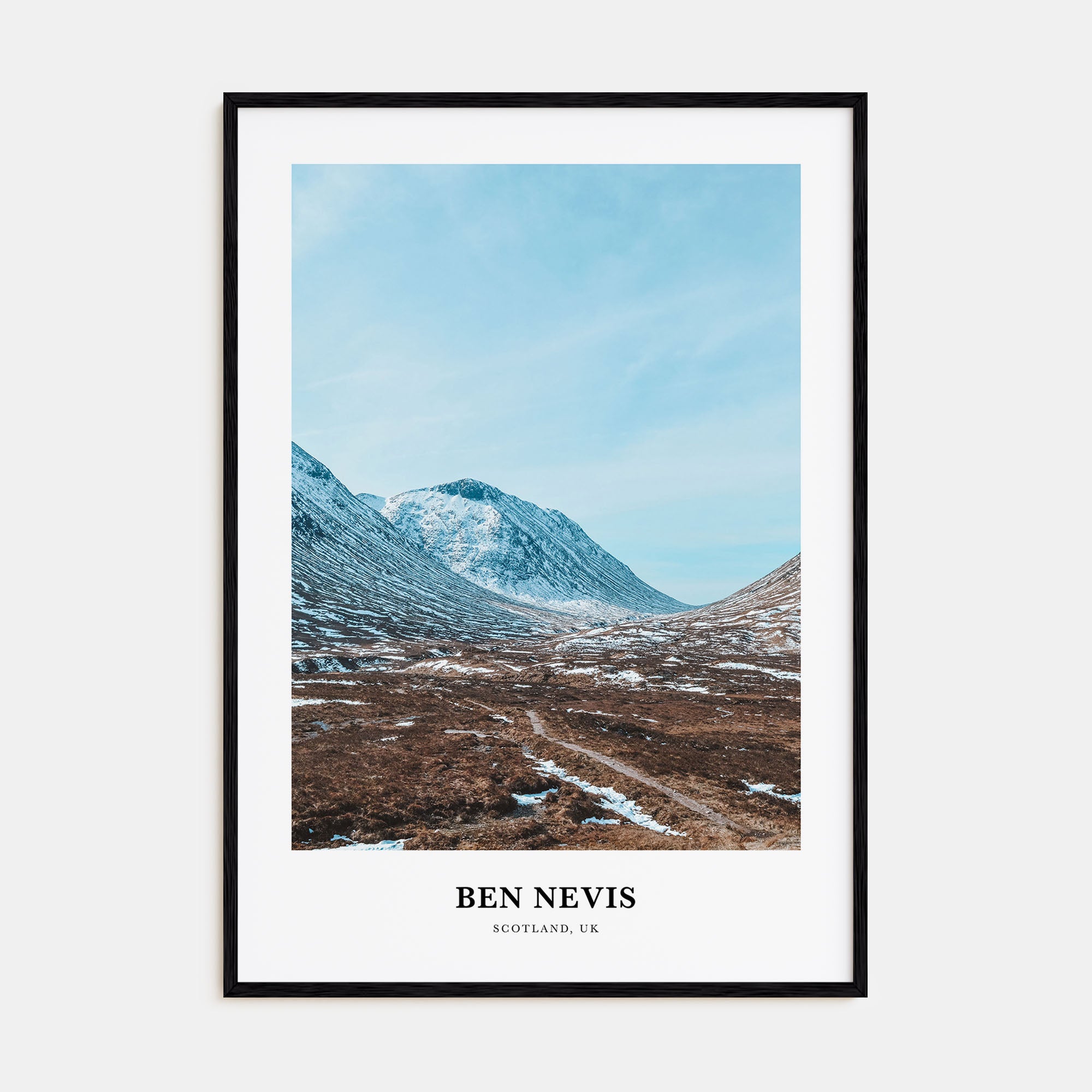 Ben Nevis Portrait Color Poster