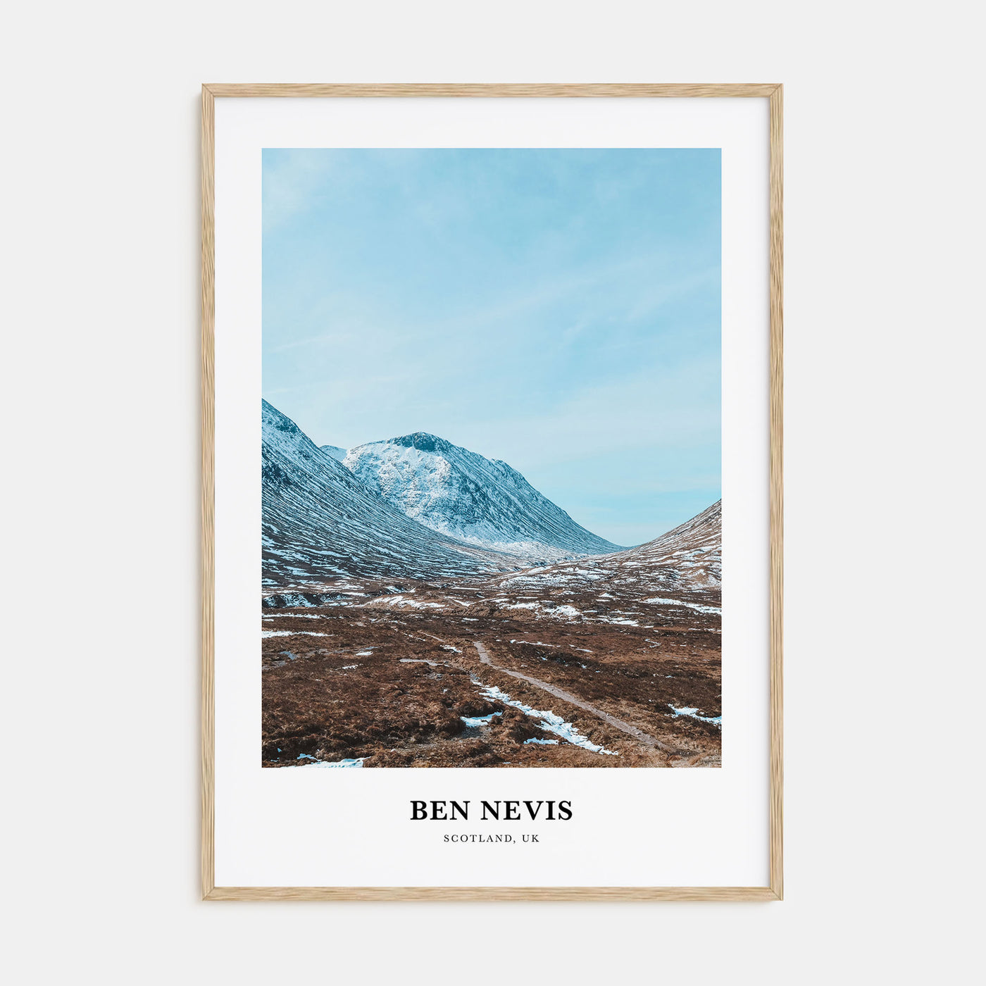 Ben Nevis Portrait Color Poster