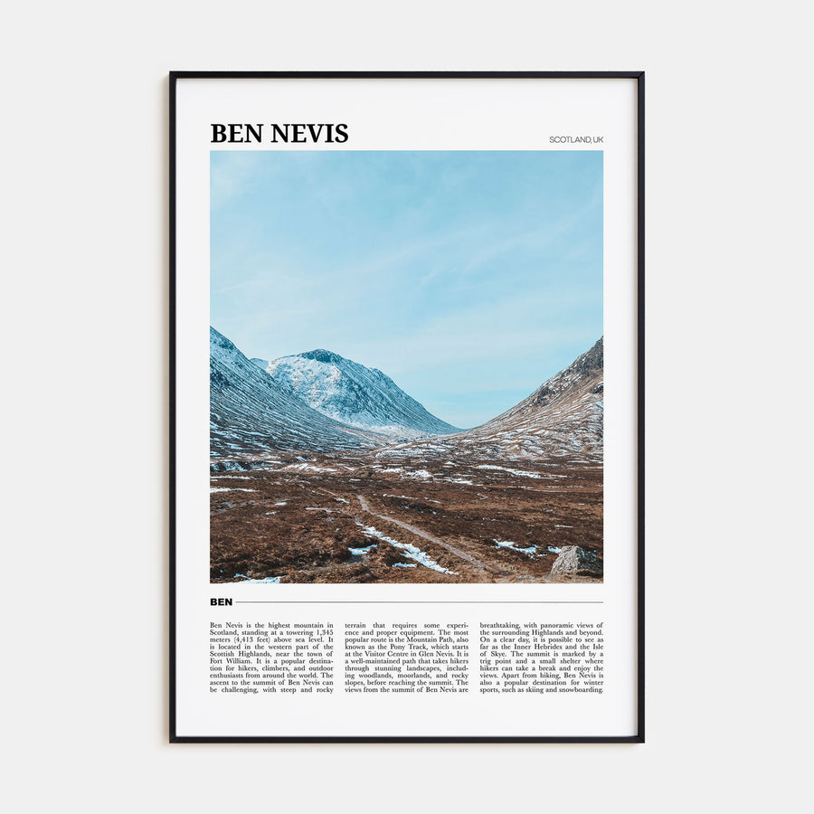 Ben Nevis Travel Color Poster
