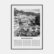 Benalmádena Travel B&W Poster