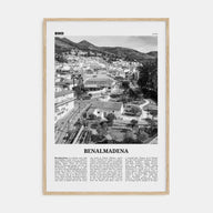 Benalmádena Travel B&W Poster