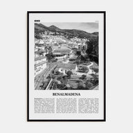 Benalmádena Travel B&W Poster