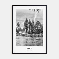 Bend Portrait B&W Poster