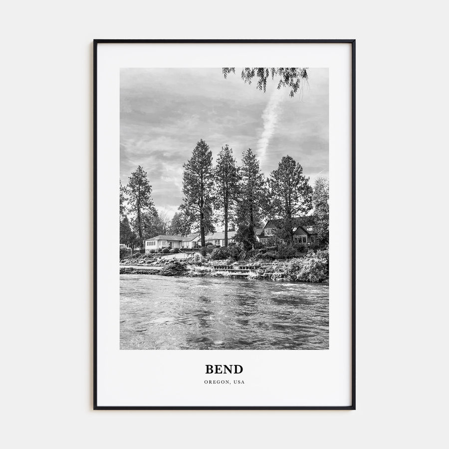 Bend Portrait B&W Poster