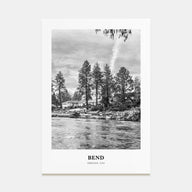 Bend Portrait B&W Poster