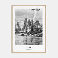 Bend Portrait B&W Poster