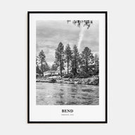 Bend Portrait B&W Poster