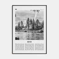 Bend Travel B&W Poster