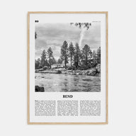 Bend Travel B&W Poster
