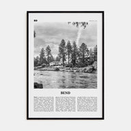 Bend Travel B&W Poster