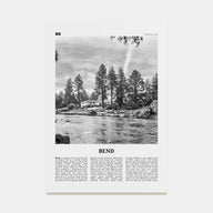 Bend Travel B&W Poster