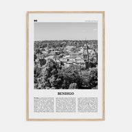 Bendigo Travel B&W Poster