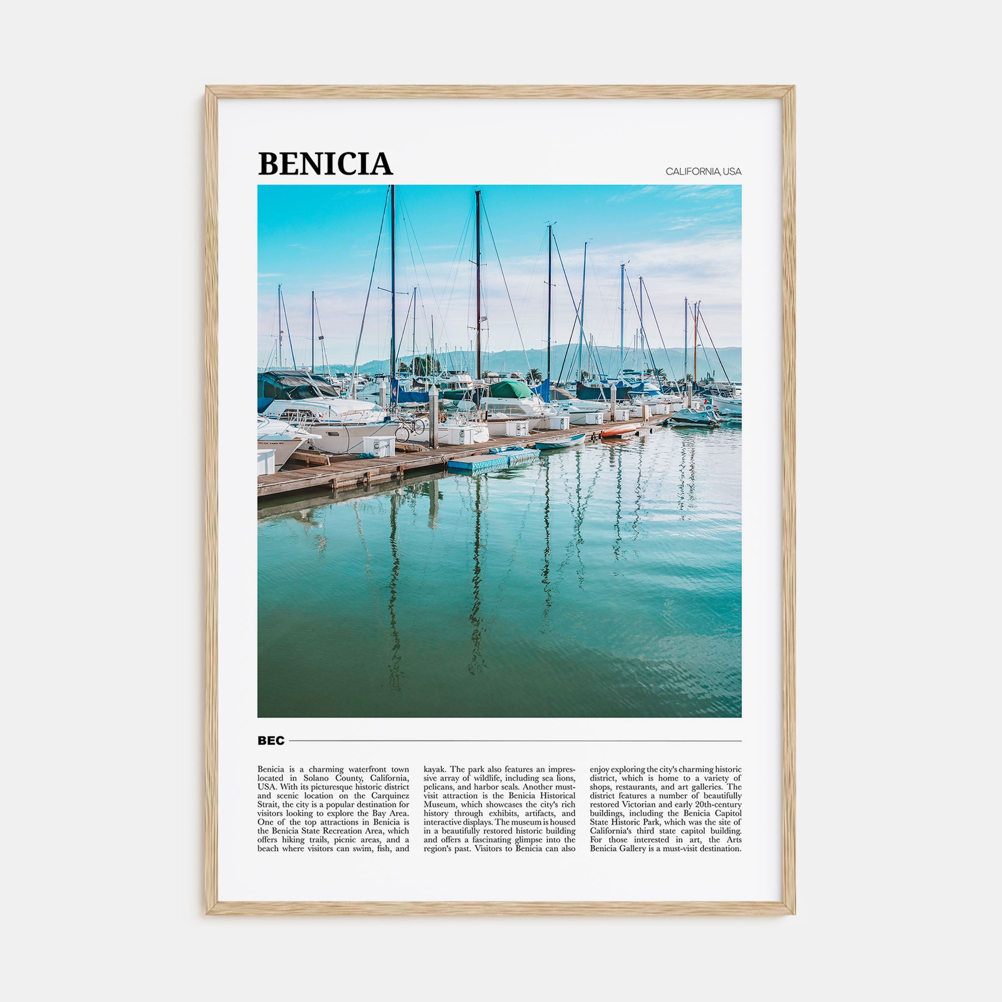 Benicia Travel Color Poster