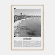 Benidorm Travel B&W Poster