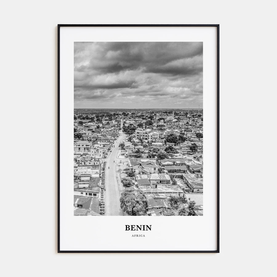 Benin Portrait B&W Poster