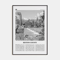 Benton County Travel B&W Poster