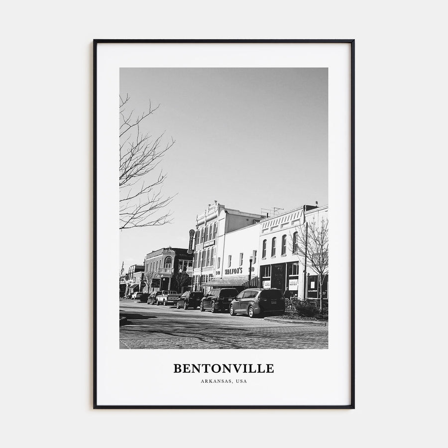 Bentonville Portrait B&W Poster
