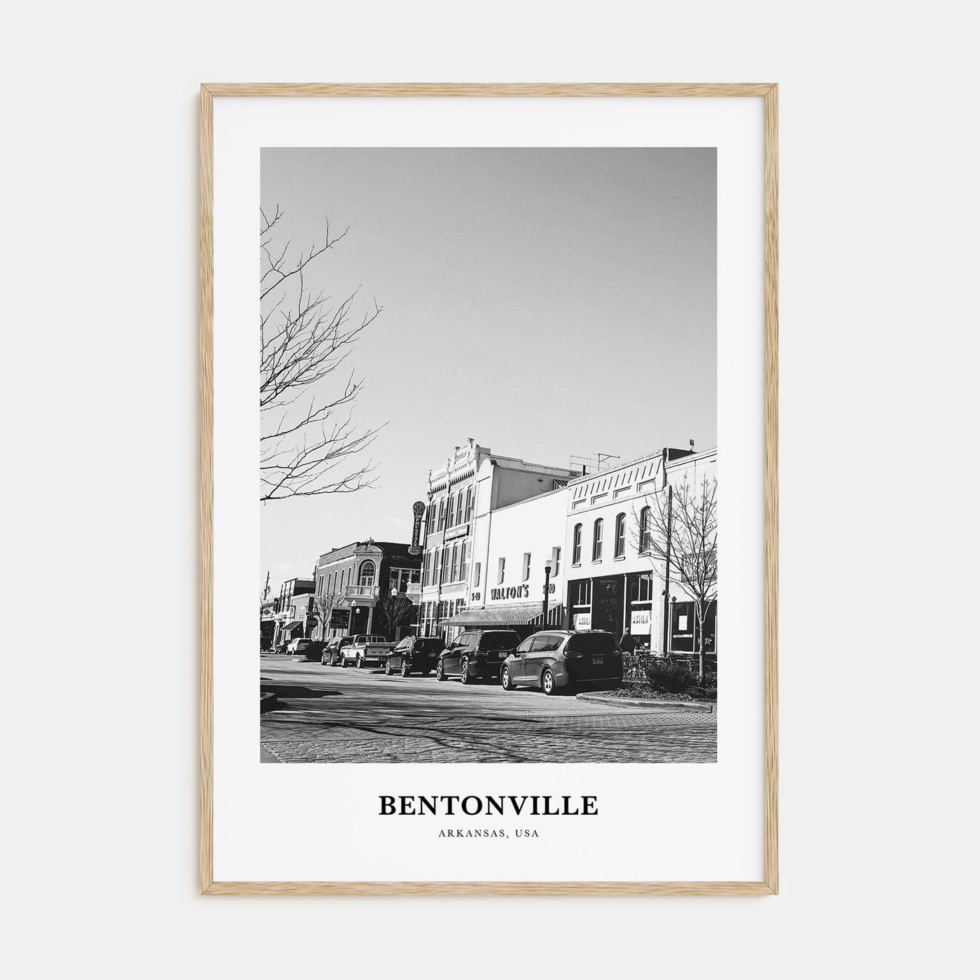Bentonville Portrait B&W Poster