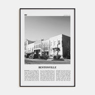 Bentonville Travel B&W Poster