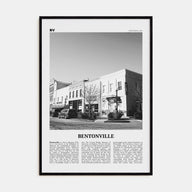 Bentonville Travel B&W Poster