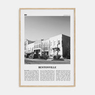 Bentonville Travel B&W Poster