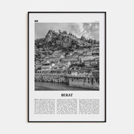 Berat Travel B&W Poster
