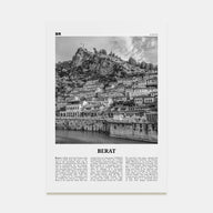 Berat Travel B&W Poster